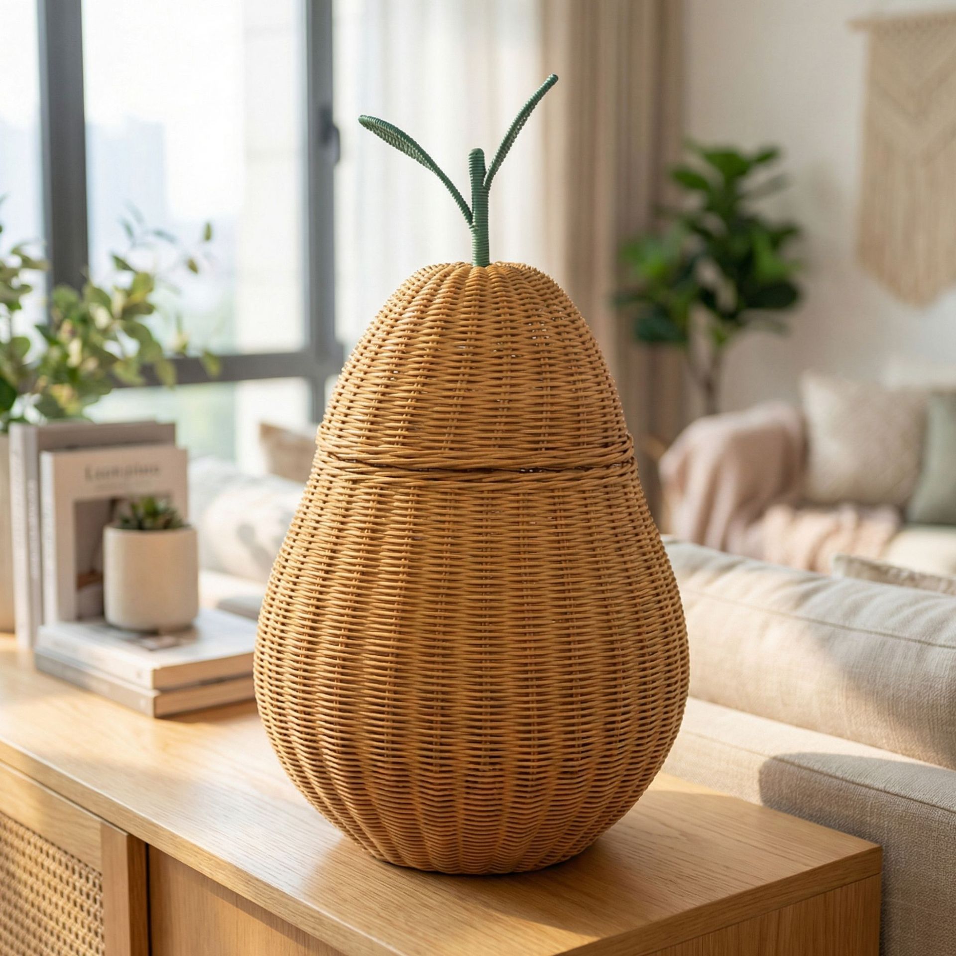Nordic Ins Handmade Cartoon Cu - đánh giá và giá Rattan Plant Basket