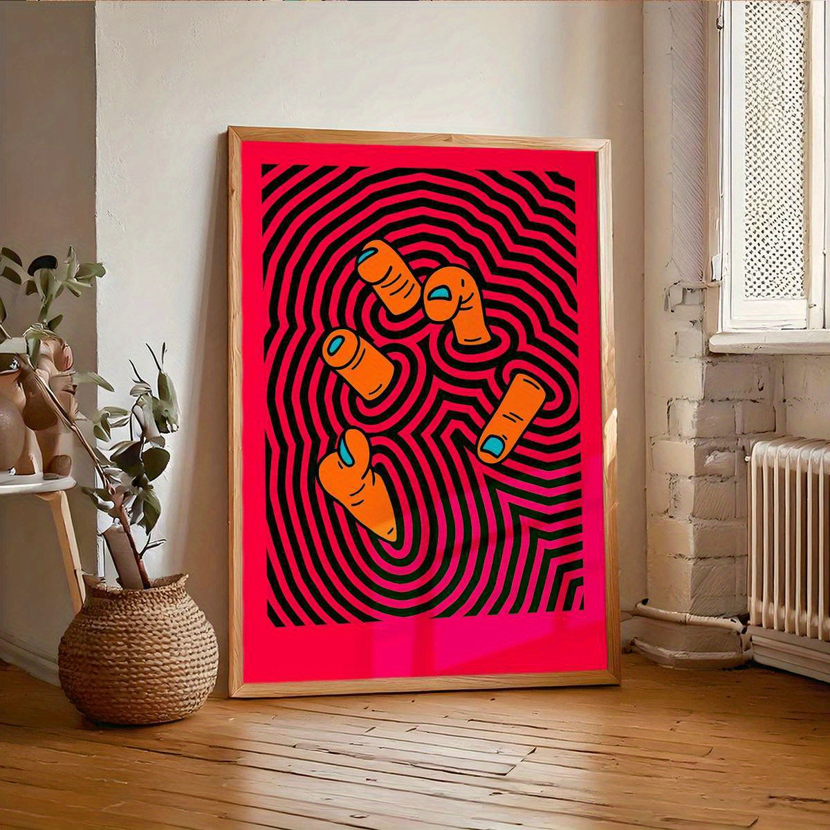 Modern Abstract Finger Art Pos - đánh giá và giá Home Decor Y2K