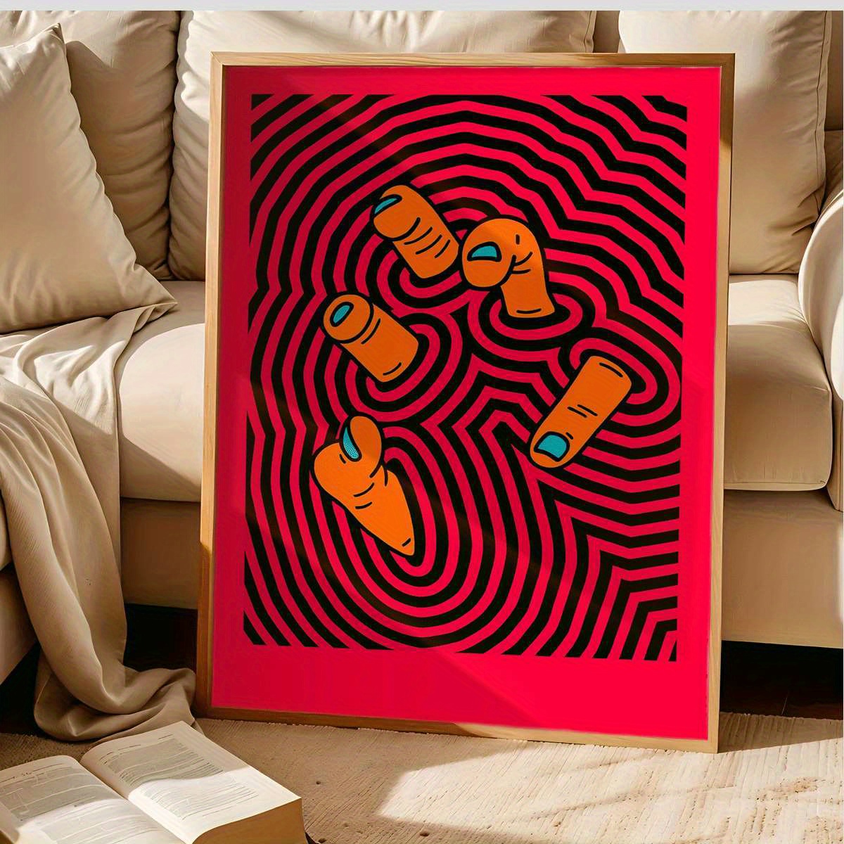 Modern Abstract Finger Art Pos - đánh giá và giá Home Decor Y2K