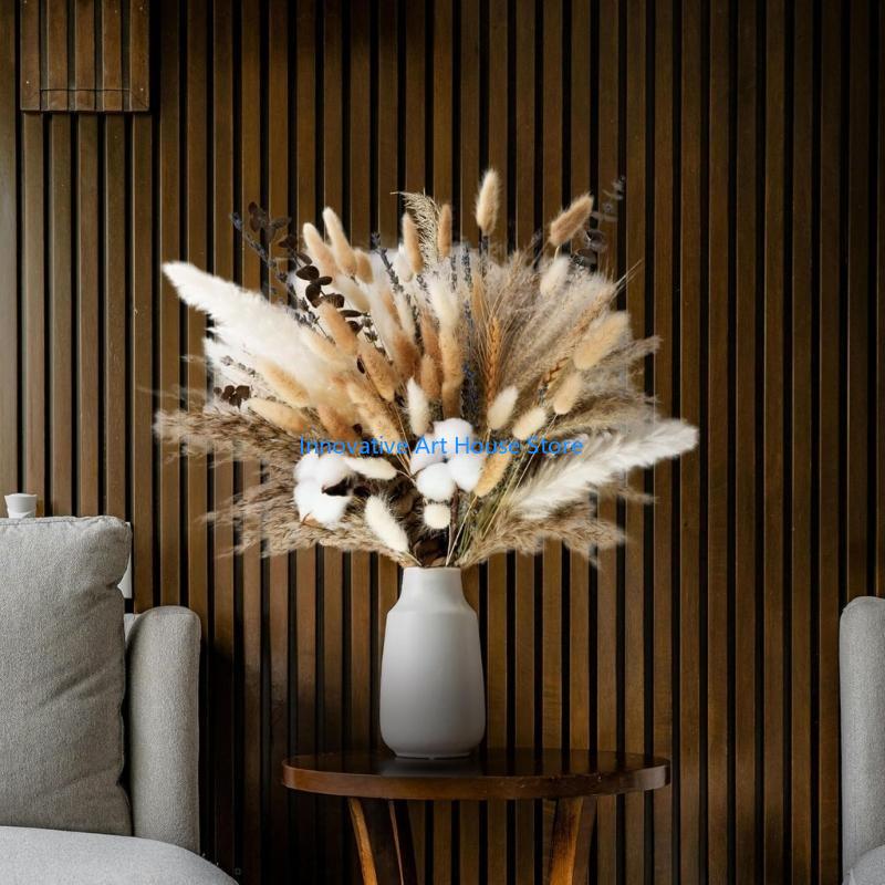 E1PC Tập hợp bằng tay 86 chiếc - đánh giá và giá Pampas Grass Decor